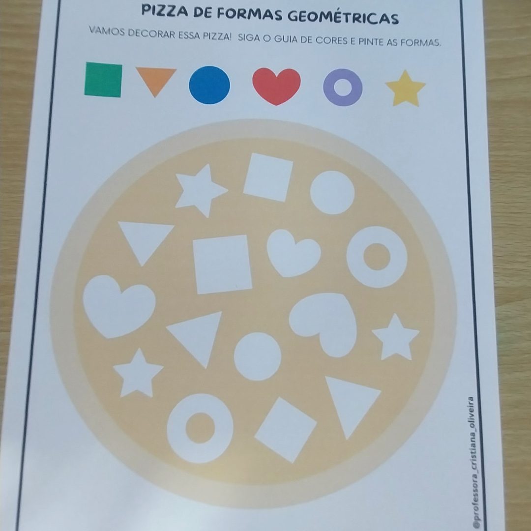 PIZZA E FORMAS GEOMÉTRICAS
