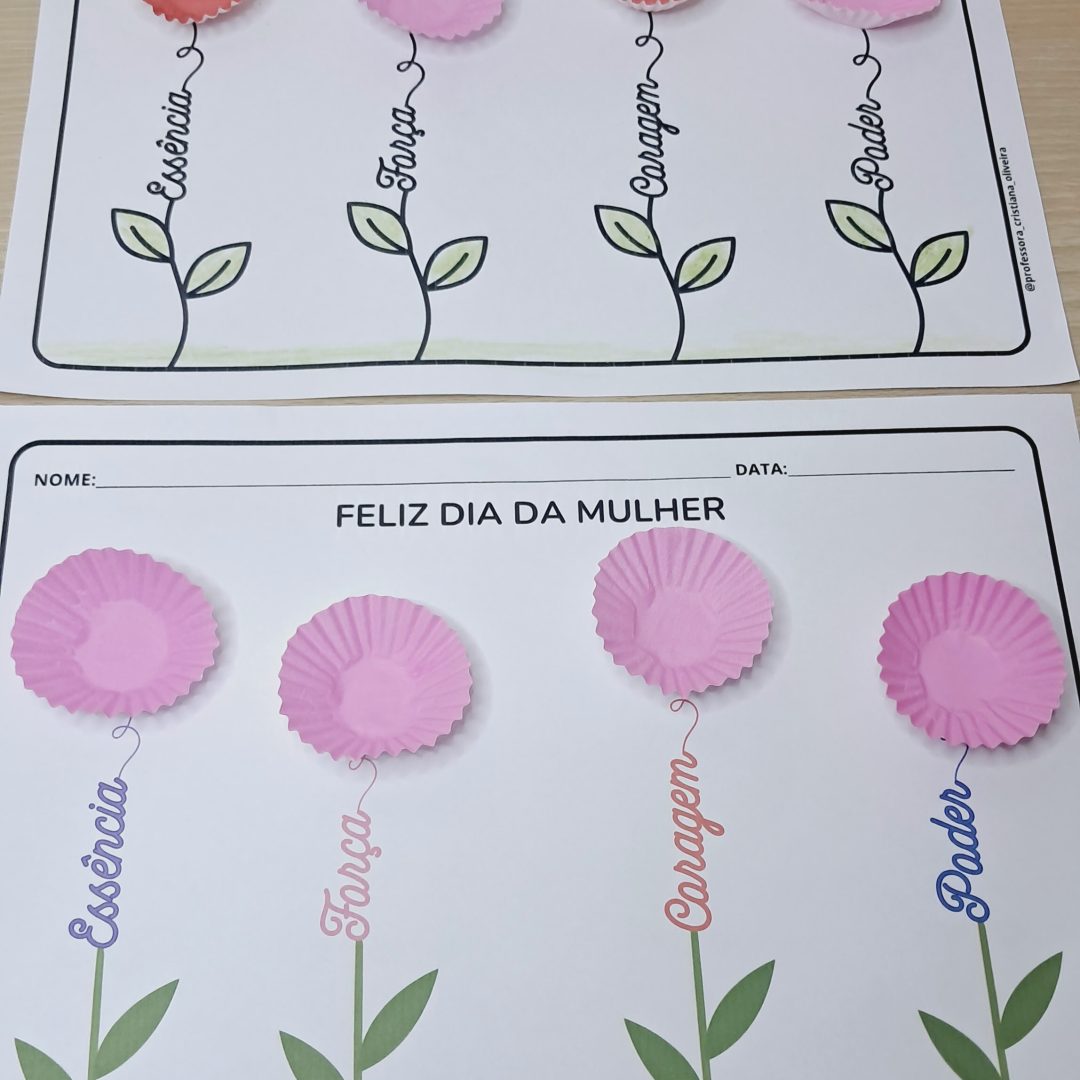 FLOR DE FORMINHAS - DIA DA MULHER