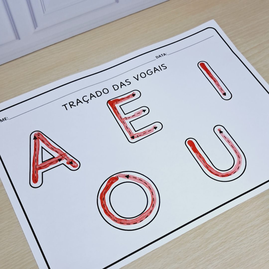 TRAÇADO DAS VOGAIS
