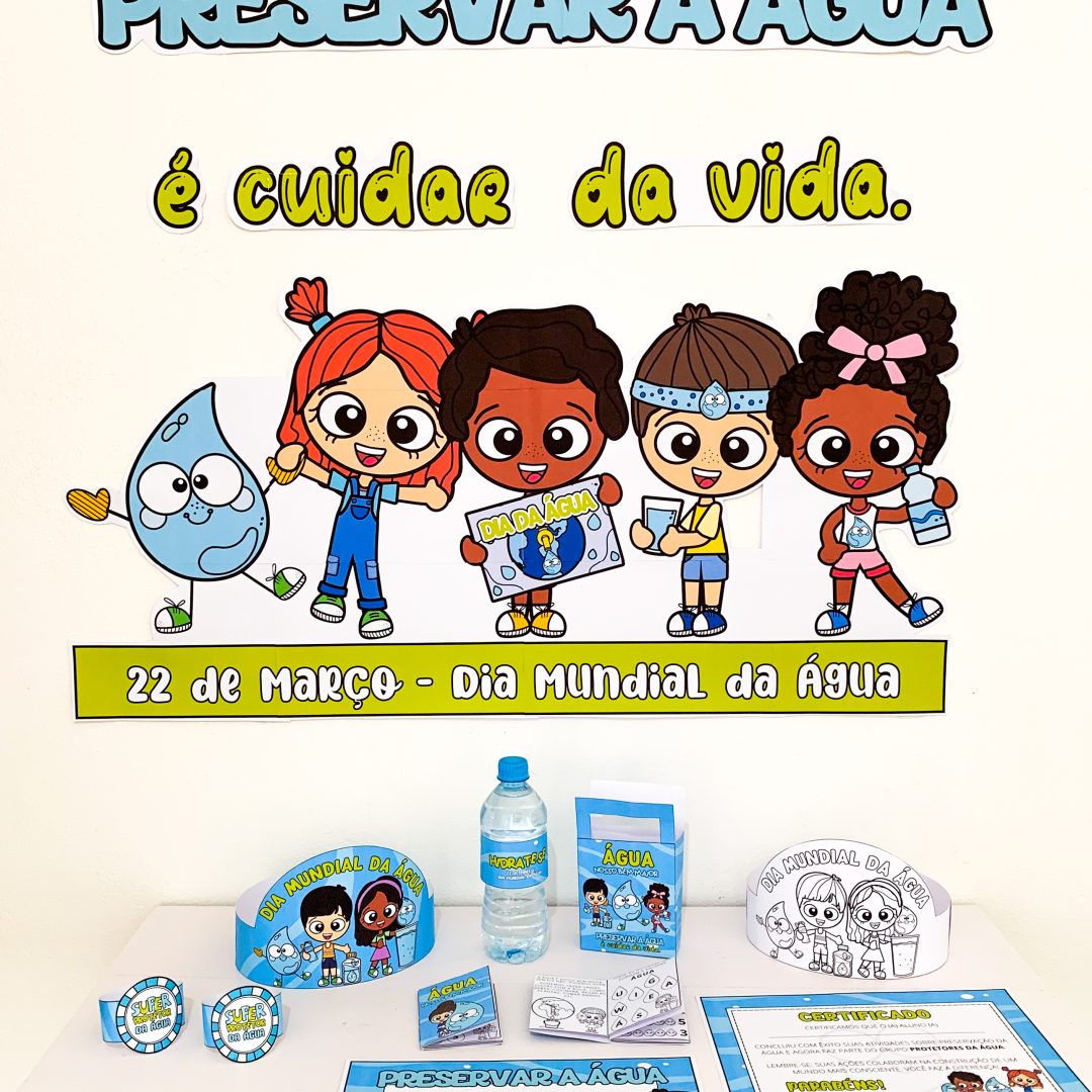 KIT COM PAINEL DIA DA ÁGUA