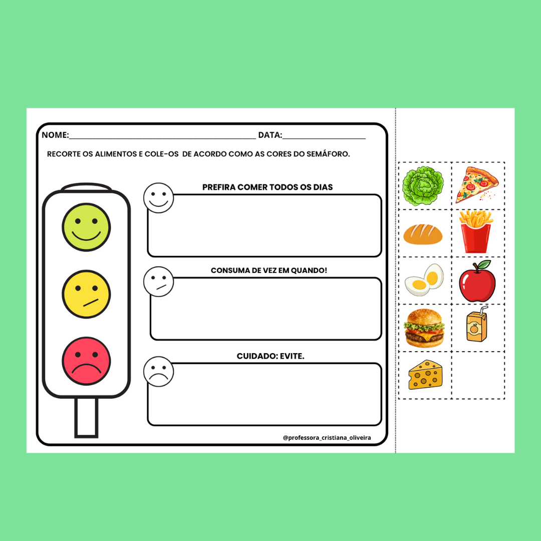 SEMÁFORO ALIMENTAÇÃO SAUDÁVEL